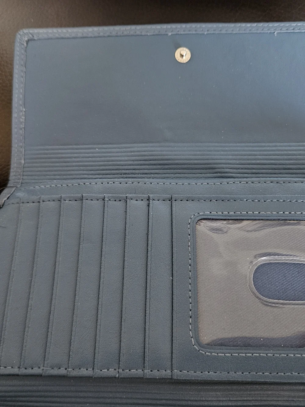 Fossil Women's Blue Leather Wallet Clutch  NWT